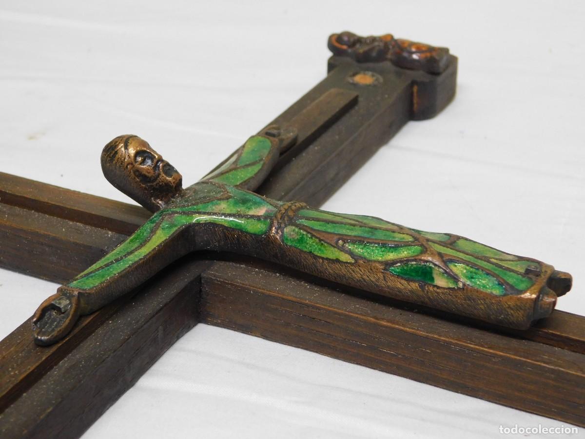 Arte: CRUCIFIJO DE BRONCE - JOAN MAYN&Eacute; - Foto 8
