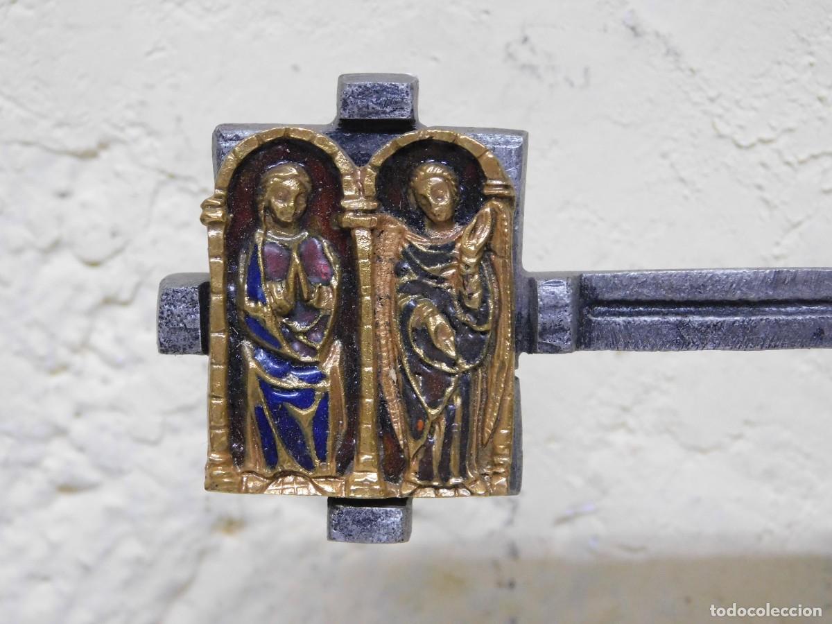 Arte: CRUCIFIJO DE BRONCE - JOAN MAYN&Eacute; - Foto 8