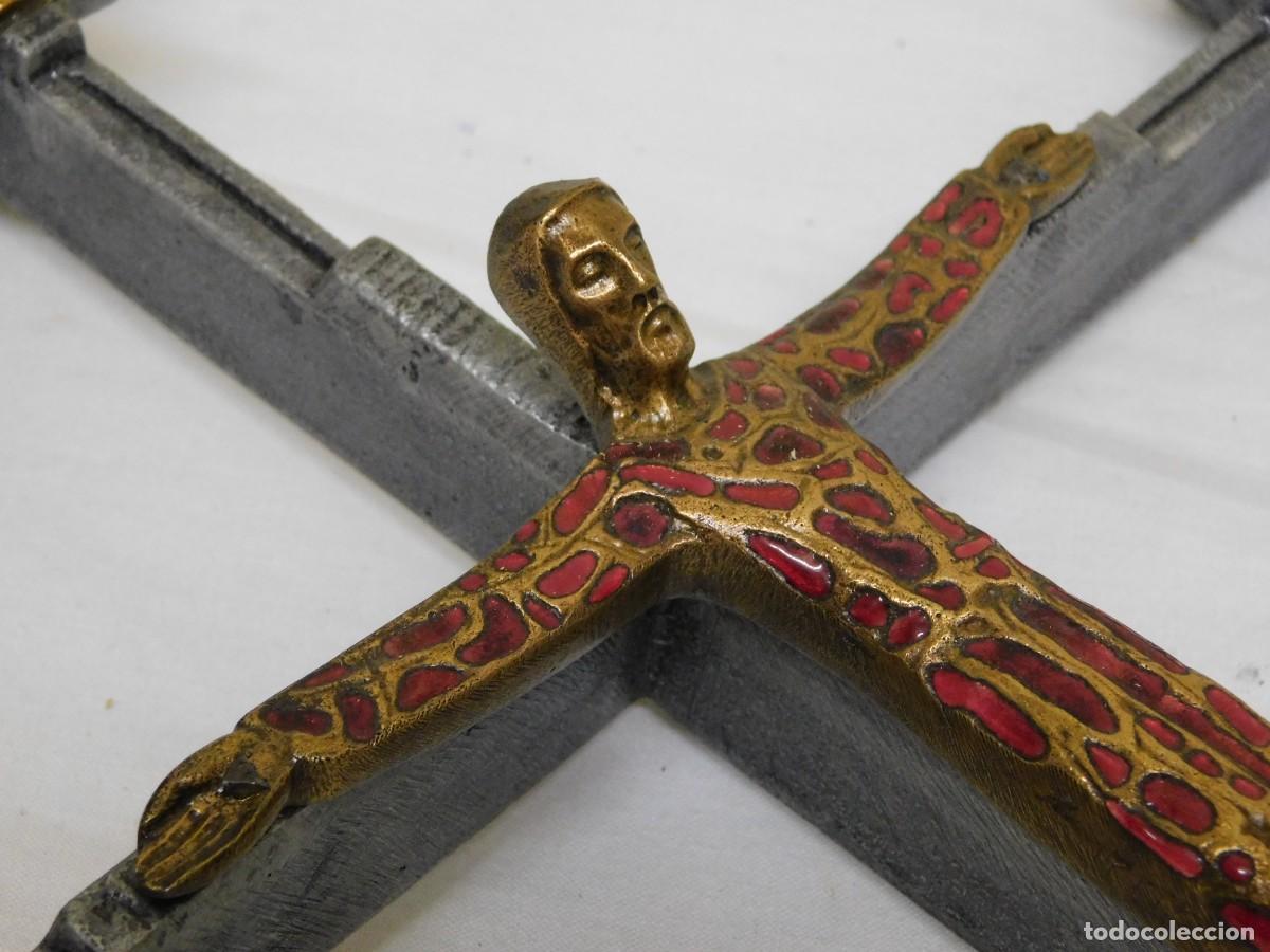 Arte: CRUCIFIJO DE BRONCE - JOAN MAYN&Eacute; - Foto 13