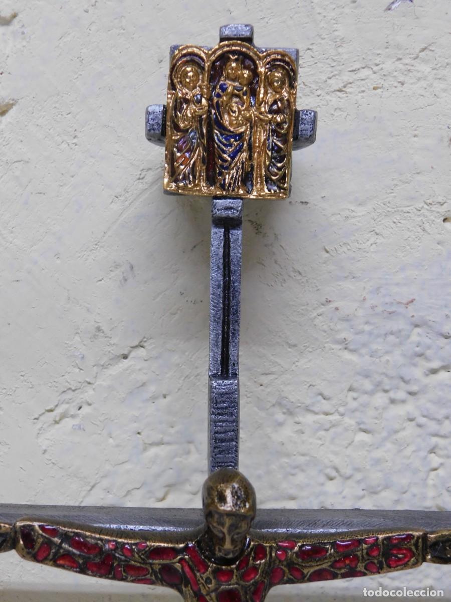Arte: CRUCIFIJO DE BRONCE - JOAN MAYN&Eacute; - Foto 3