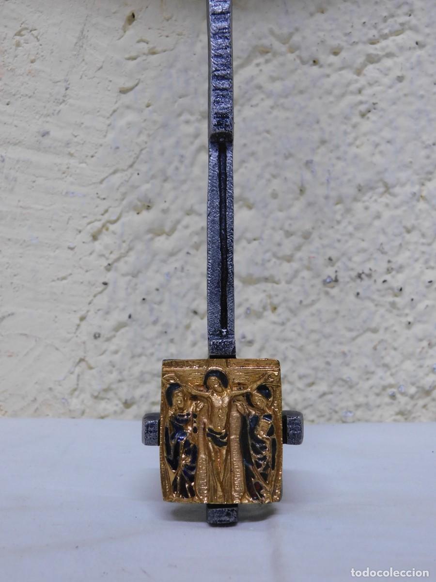 Arte: CRUCIFIJO DE BRONCE - JOAN MAYN&Eacute; - Foto 9
