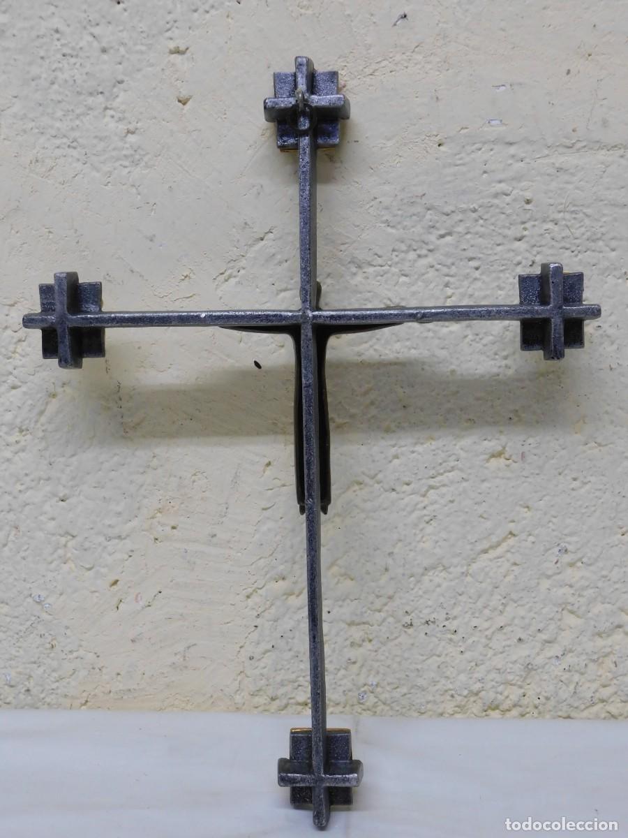 Arte: CRUCIFIJO DE BRONCE - JOAN MAYN&Eacute; - Foto 12