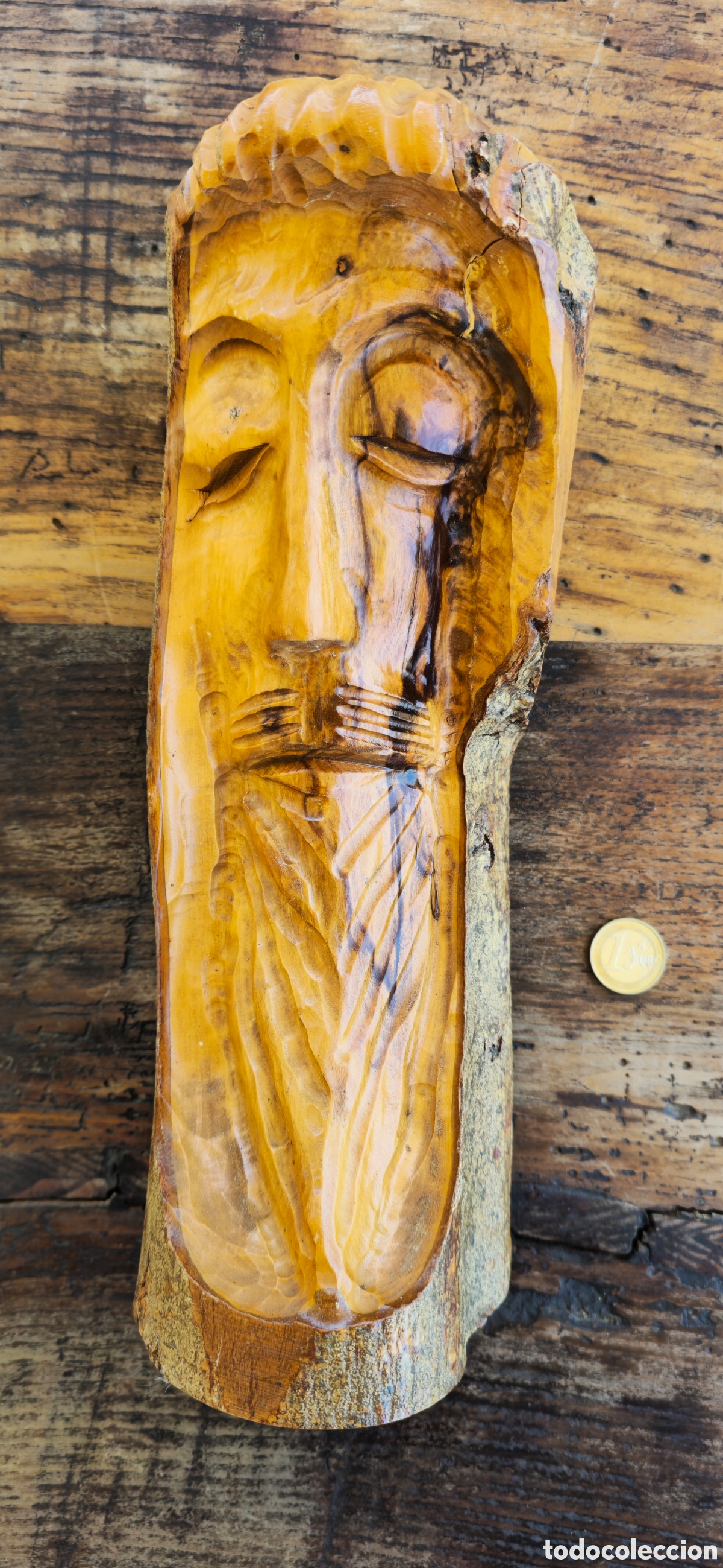 Arte: Talla madera San Jos&eacute; - Foto 1