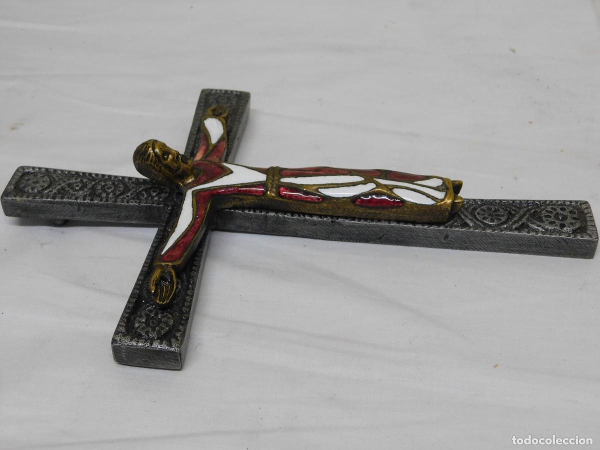 Arte: CRUCIFIJO DE BRONCE - JOAN MAYN&Eacute; - Foto 5