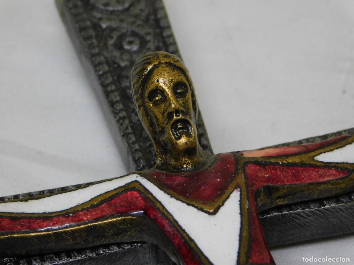 Arte: CRUCIFIJO DE BRONCE - JOAN MAYN&Eacute; - Foto 6