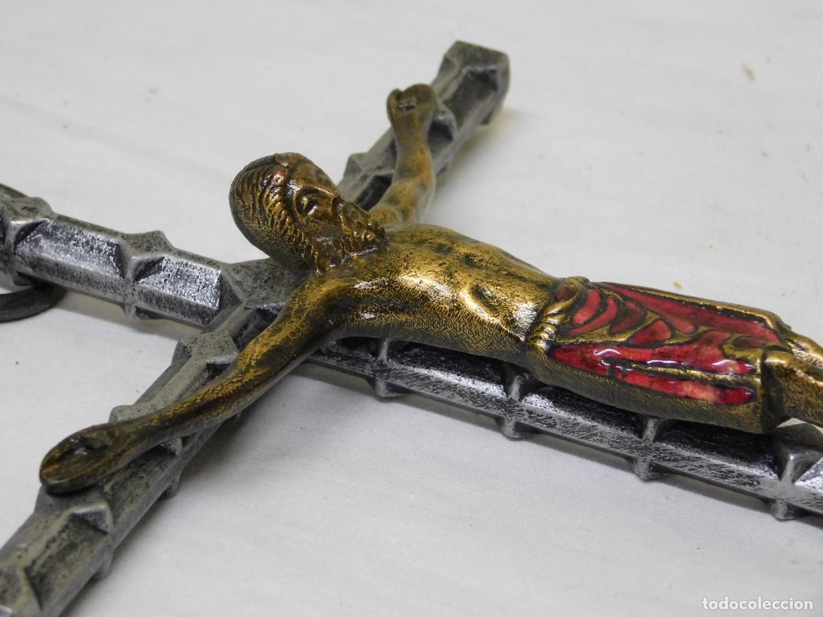 Arte: CRUCIFIJO DE BRONCE - JOAN MAYN&Eacute; - Foto 9