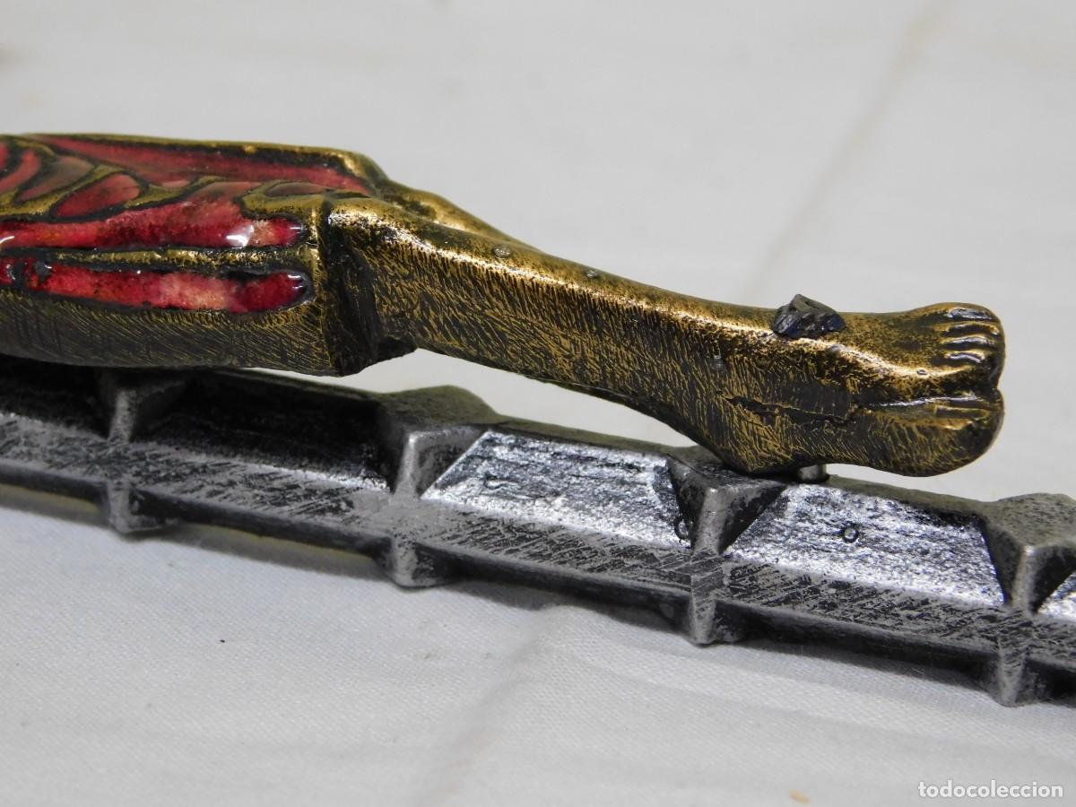 Arte: CRUCIFIJO DE BRONCE - JOAN MAYN&Eacute; - Foto 10