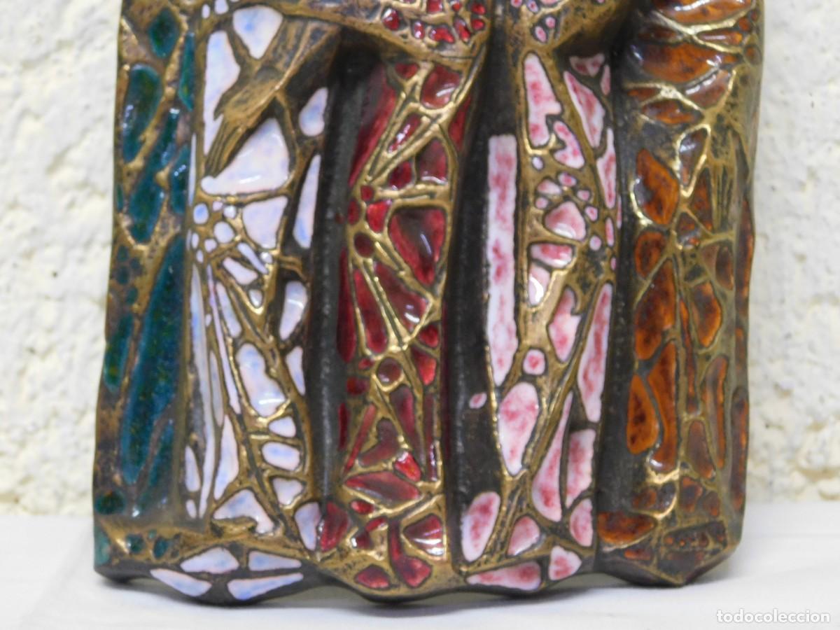 Arte: BRONCE RELIGIOSO CON ESMALTE - JOAN MAYN&Eacute; - Foto 3