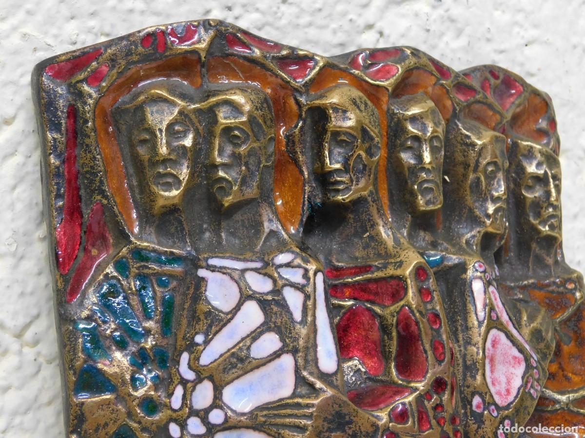 Arte: BRONCE RELIGIOSO CON ESMALTE - JOAN MAYN&Eacute; - Foto 4