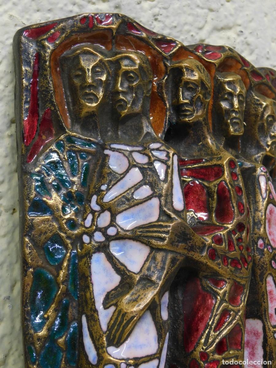 Arte: BRONCE RELIGIOSO CON ESMALTE - JOAN MAYN&Eacute; - Foto 5
