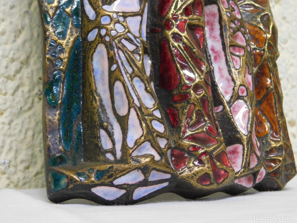Arte: BRONCE RELIGIOSO CON ESMALTE - JOAN MAYN&Eacute; - Foto 6