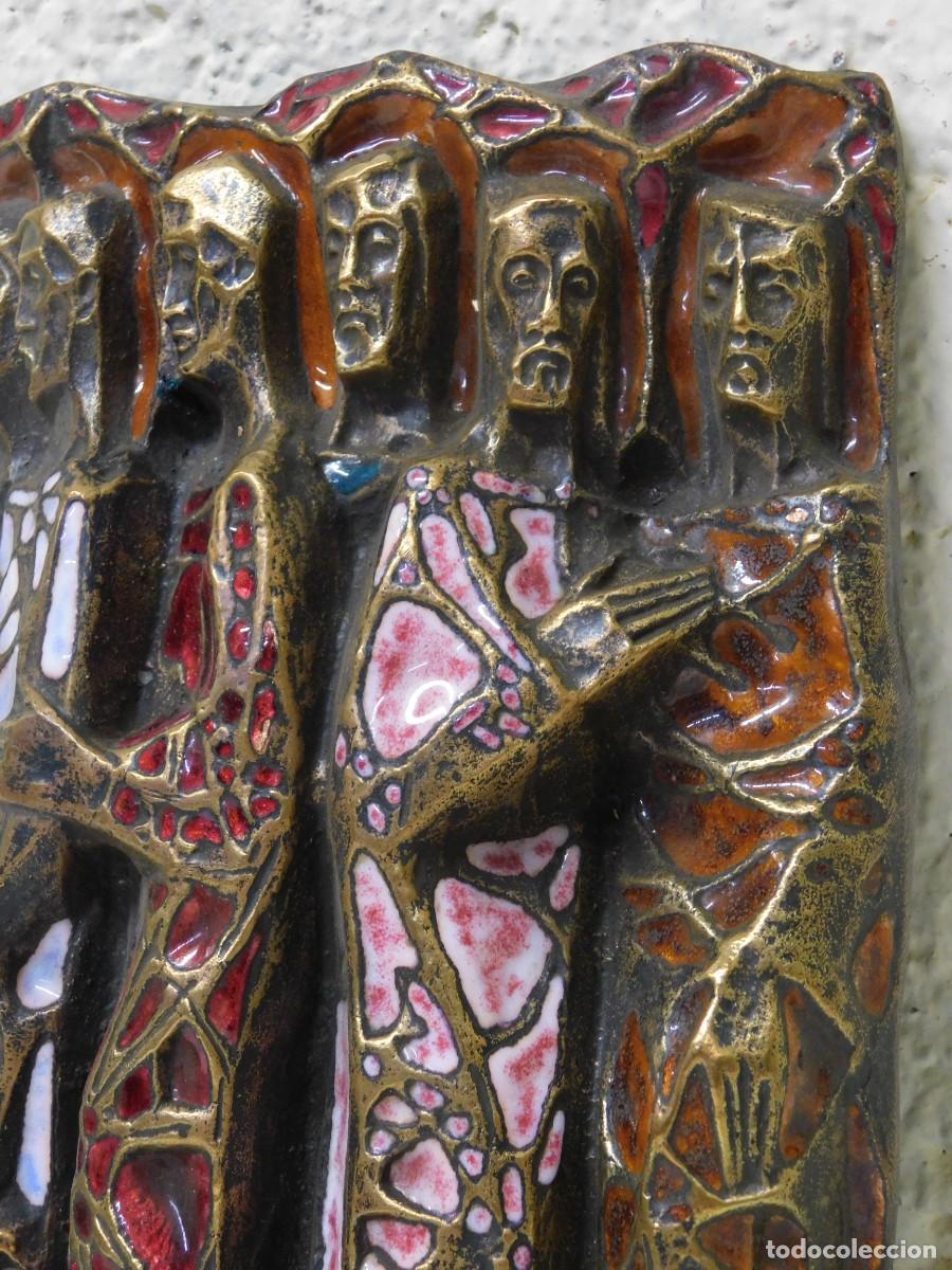Arte: BRONCE RELIGIOSO CON ESMALTE - JOAN MAYN&Eacute; - Foto 7