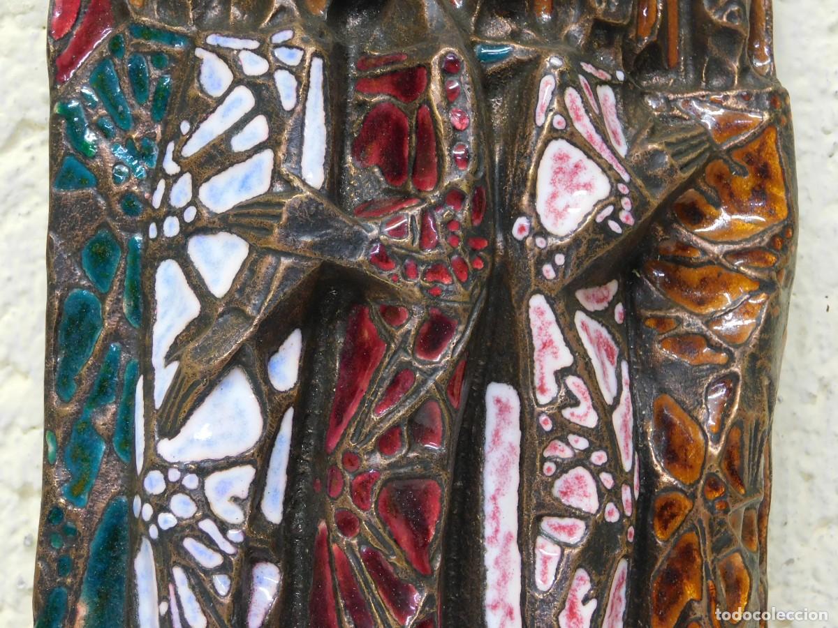 Arte: BRONCE RELIGIOSO CON ESMALTE - JOAN MAYN&Eacute; - Foto 3