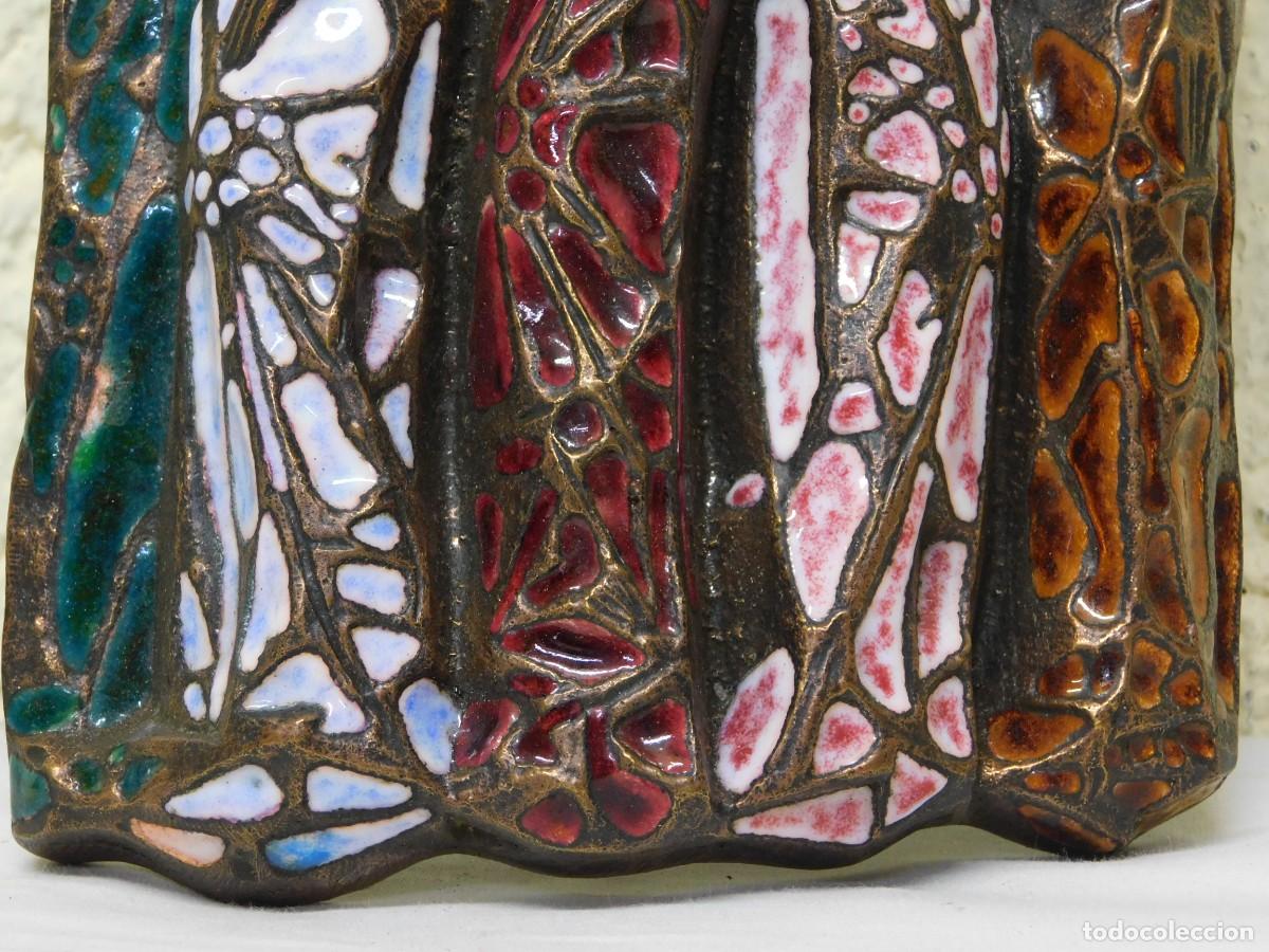 Arte: BRONCE RELIGIOSO CON ESMALTE - JOAN MAYN&Eacute; - Foto 4