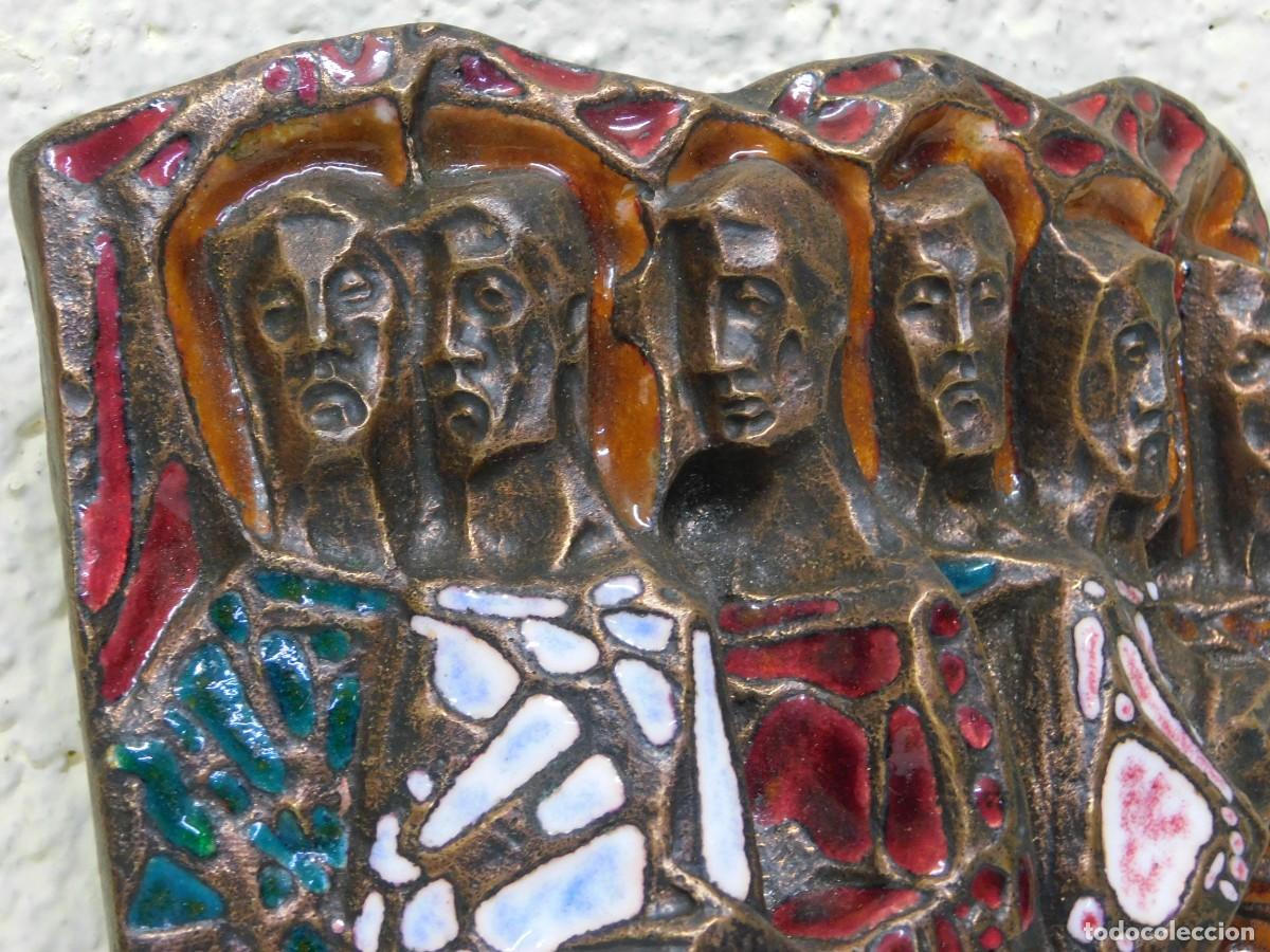 Arte: BRONCE RELIGIOSO CON ESMALTE - JOAN MAYN&Eacute; - Foto 5