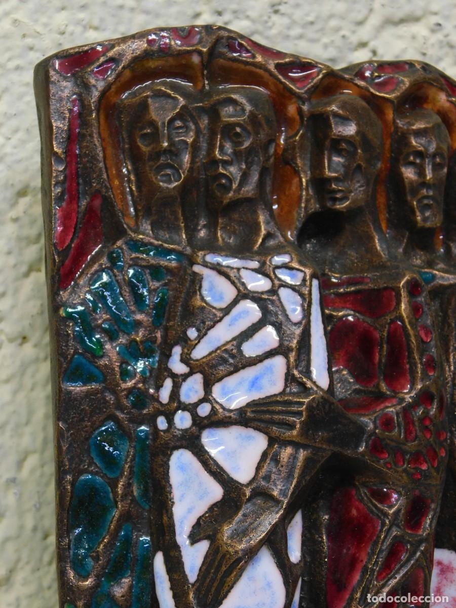 Arte: BRONCE RELIGIOSO CON ESMALTE - JOAN MAYN&Eacute; - Foto 6