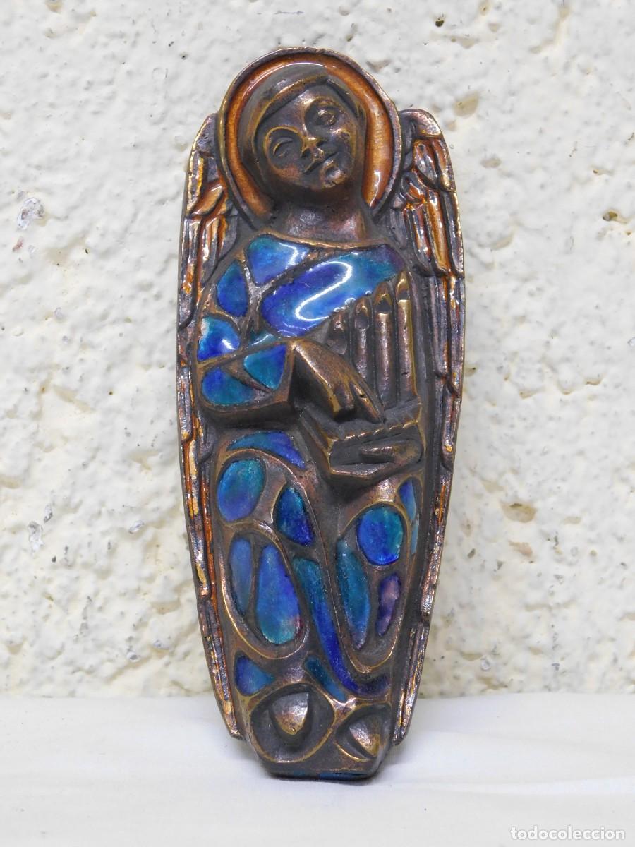 Arte: RELIEVE RELIGISO BRONCE Y ESMALTE - JOAN MAYN&Eacute; - Foto 1