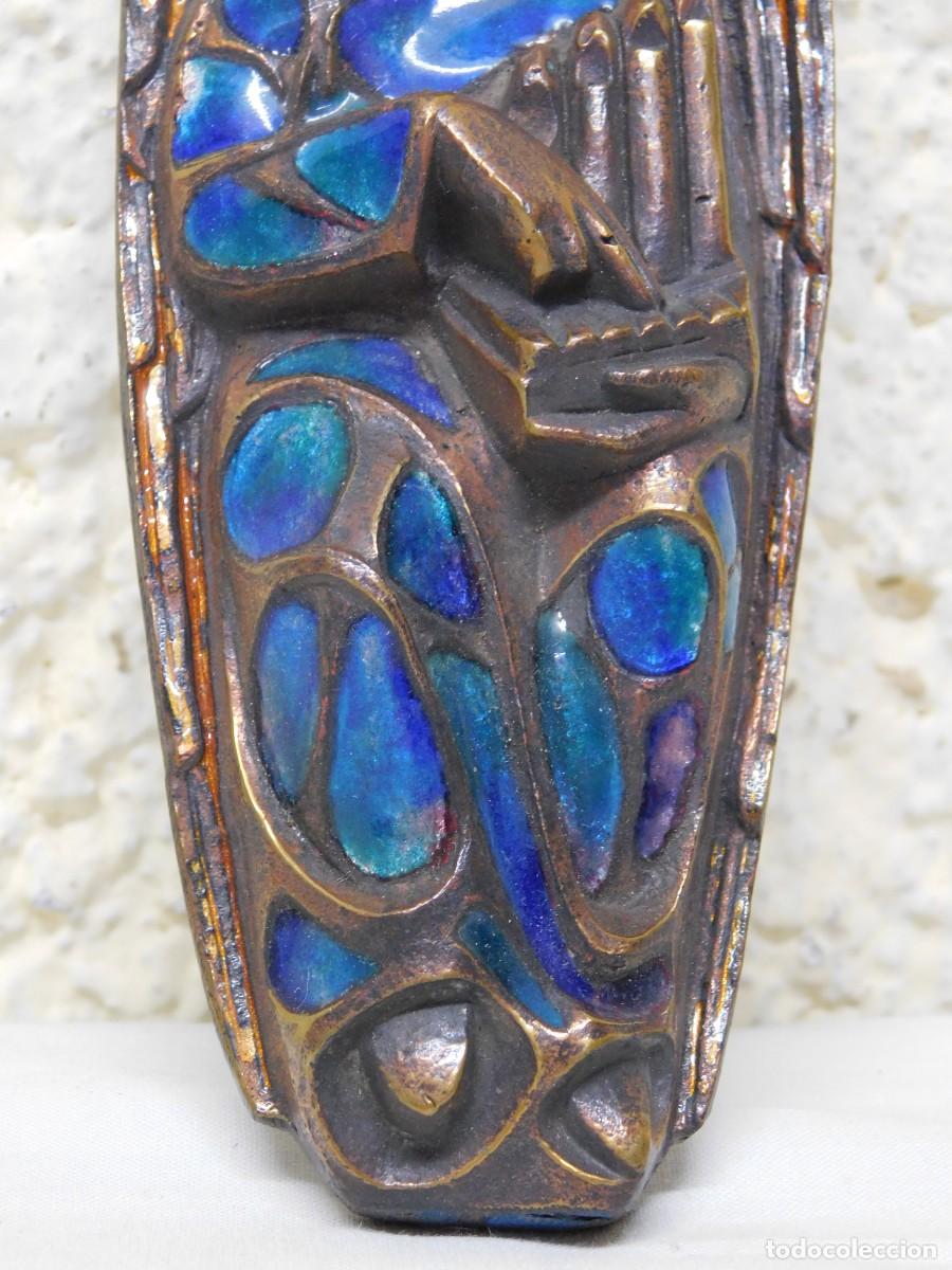 Arte: RELIEVE RELIGISO BRONCE Y ESMALTE - JOAN MAYN&Eacute; - Foto 3