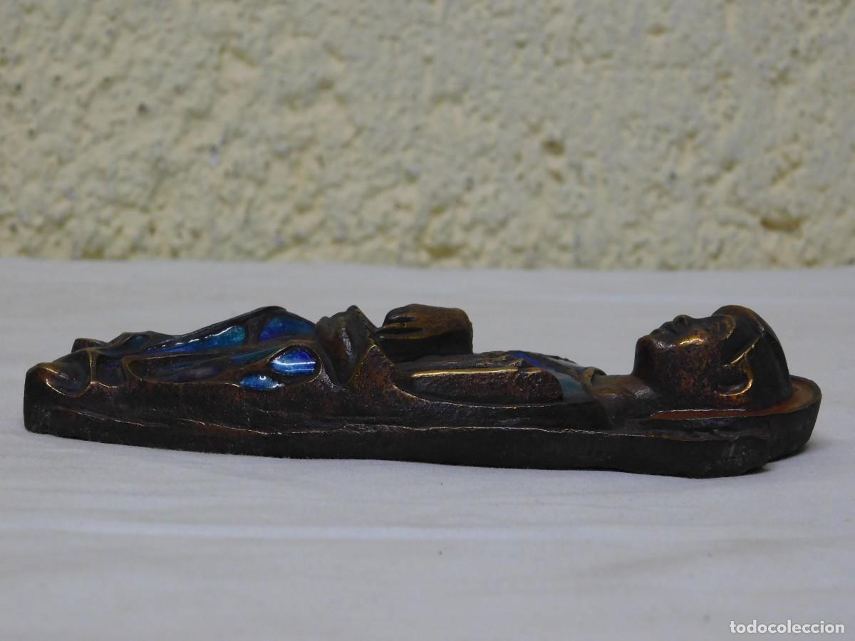 Arte: RELIEVE RELIGISO BRONCE Y ESMALTE - JOAN MAYN&Eacute; - Foto 6