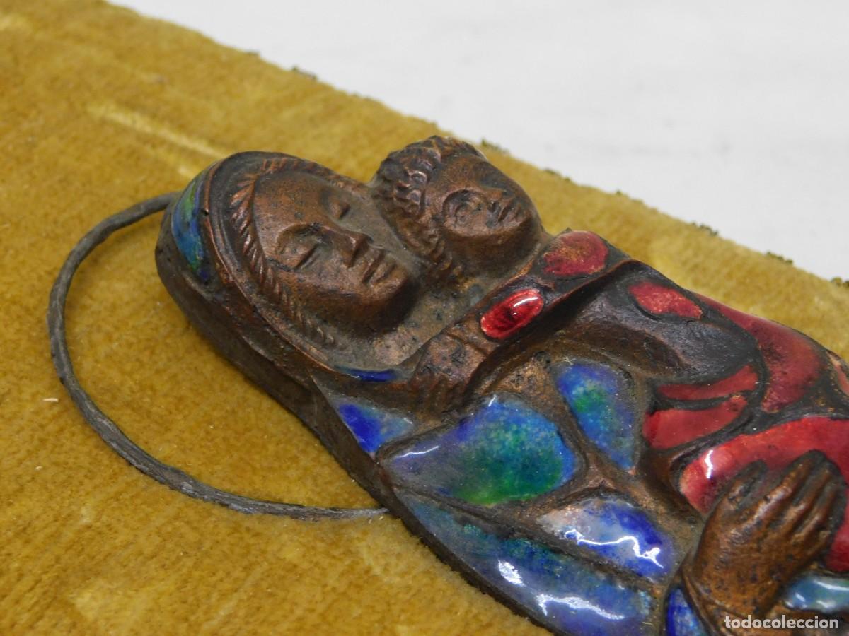Arte: RELIEVE RELIGIOSO BRONCE Y ESMALTE - JOAN MAYN&Eacute; - Foto 7