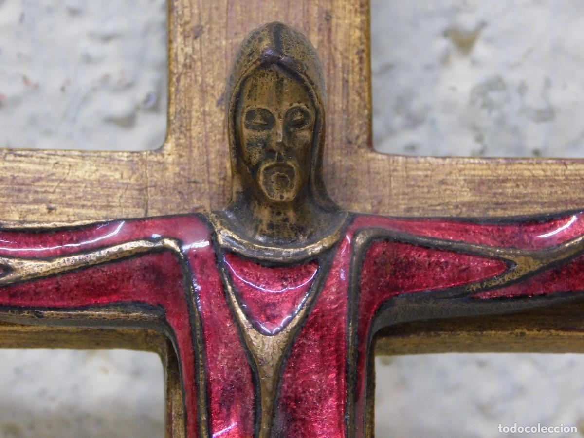 Arte: CRUCIFIJO DE BRONCE - JOAN MAYN&Eacute; - Foto 3