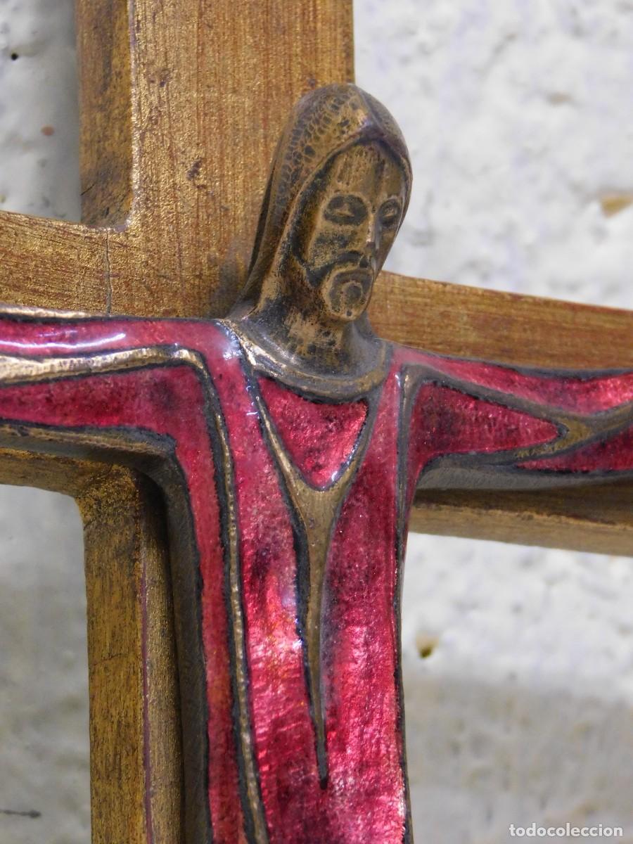 Arte: CRUCIFIJO DE BRONCE - JOAN MAYN&Eacute; - Foto 6