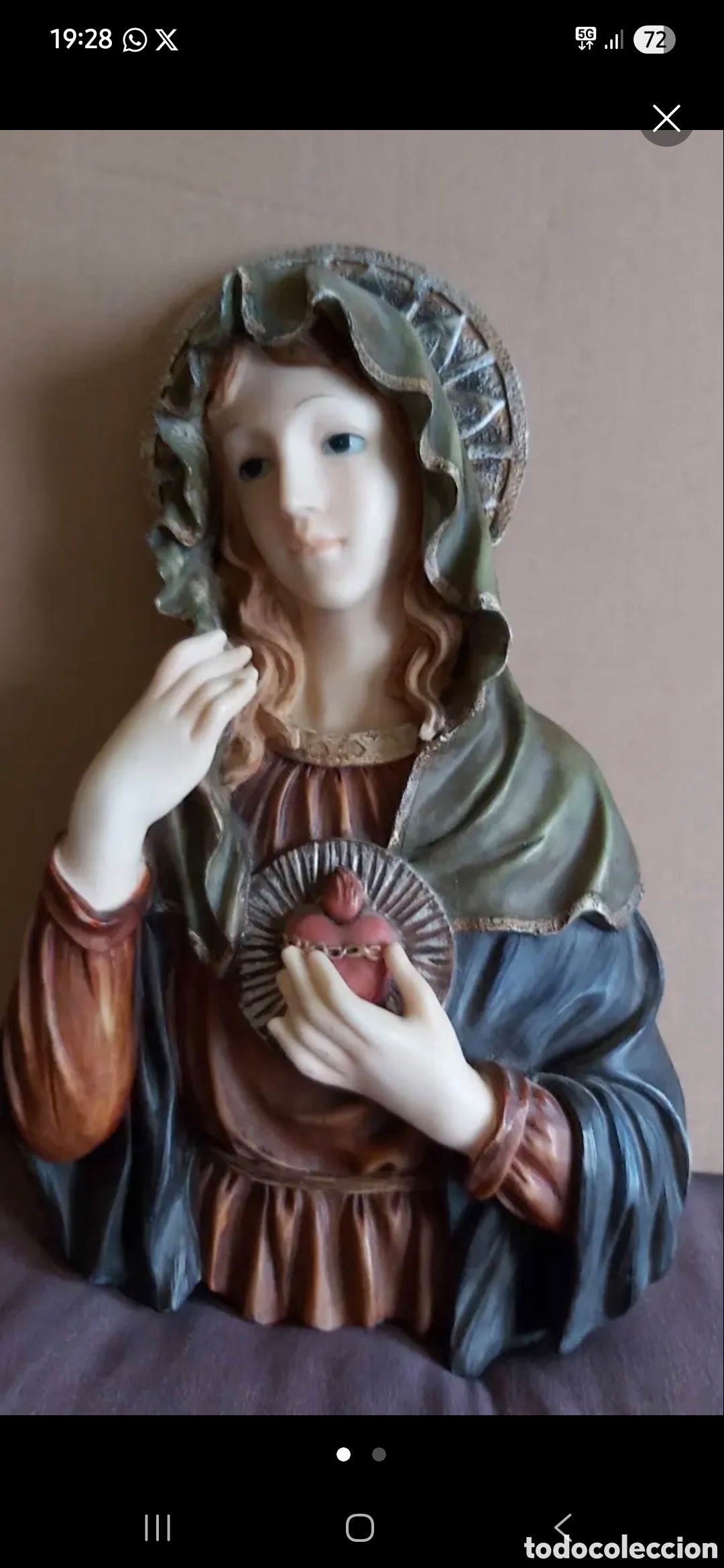 Arte: Figura del Coraz&oacute;n de Mar&iacute;a - Foto 1