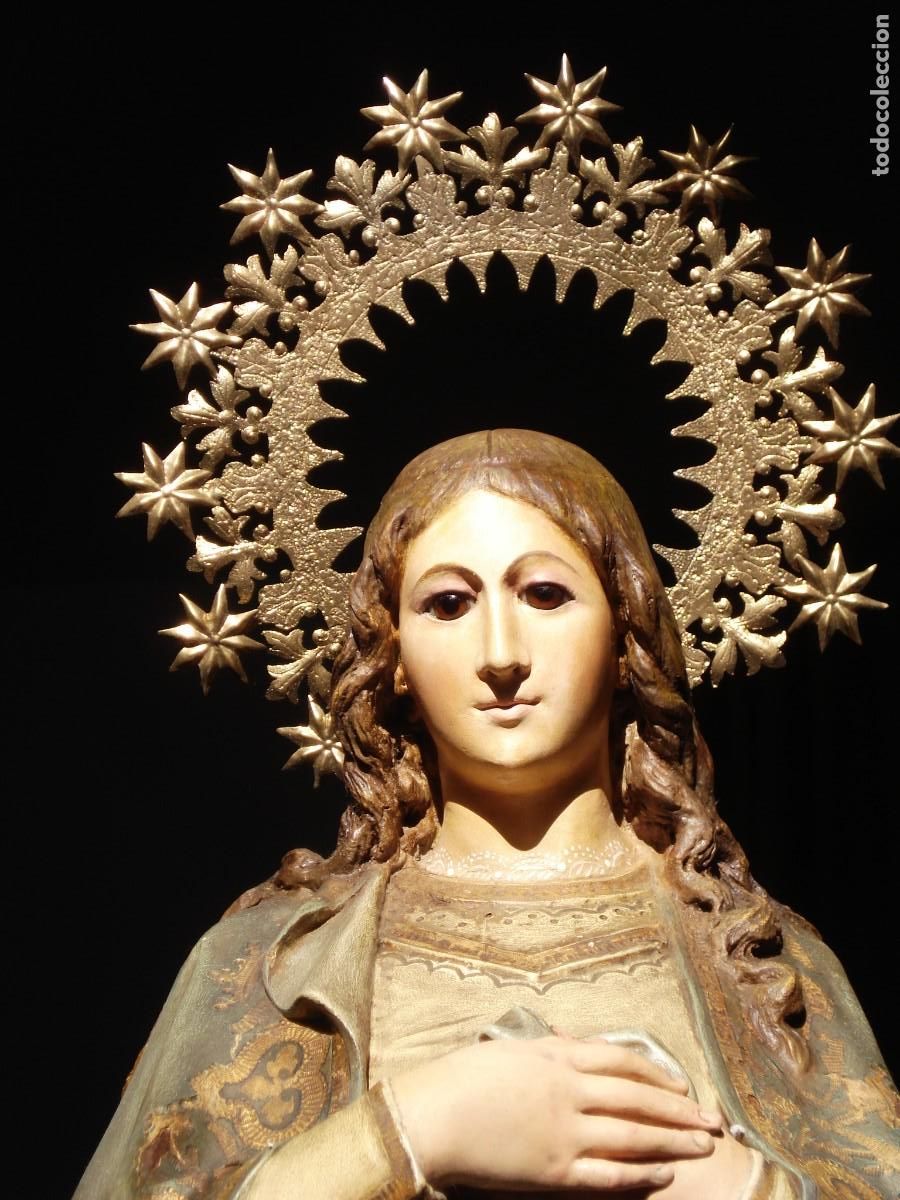 Arte: INMACULADA CONCEPCION SXIX TALLA DE MADERA - Foto 3