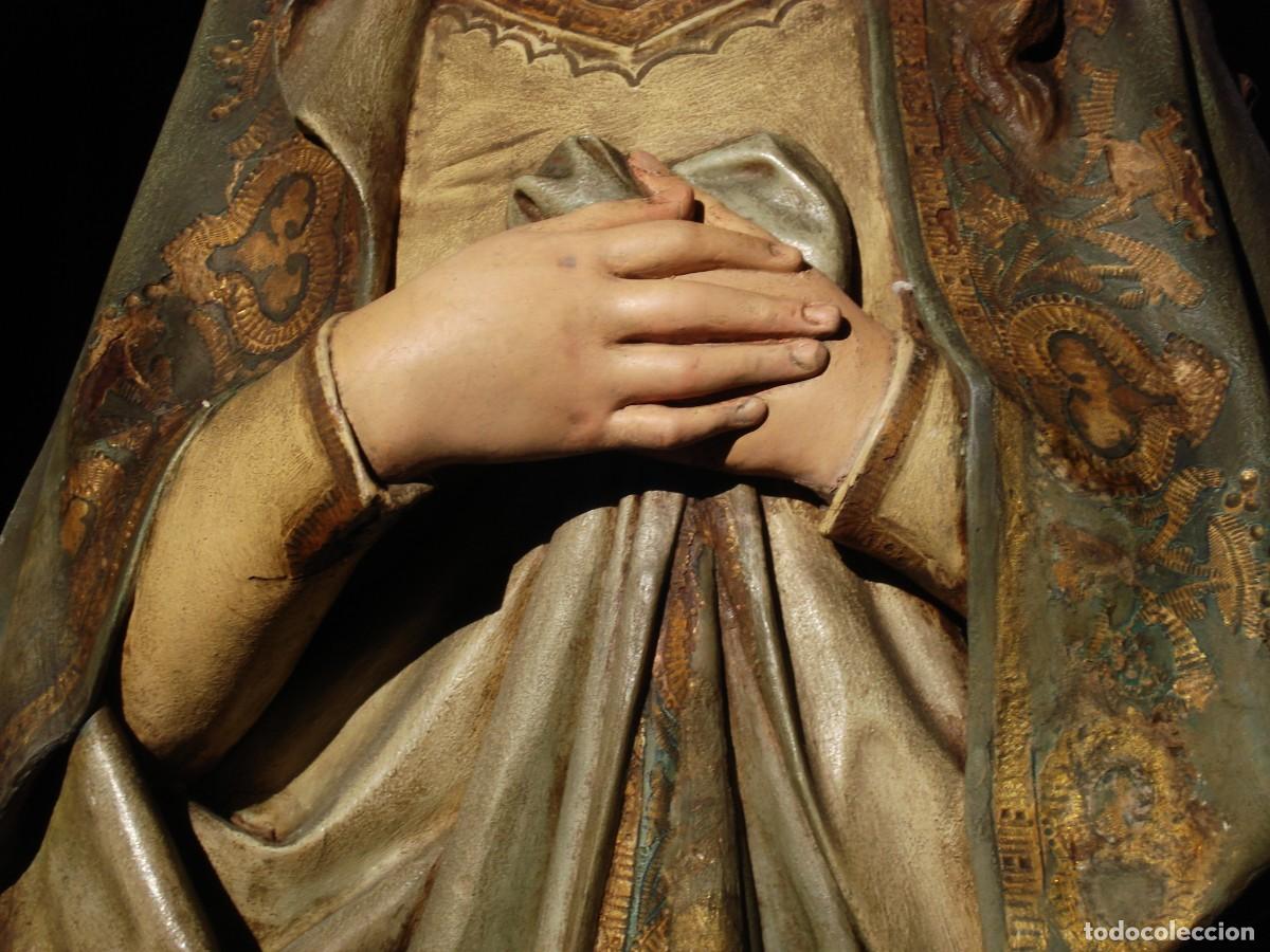 Arte: INMACULADA CONCEPCION SXIX TALLA DE MADERA - Foto 10