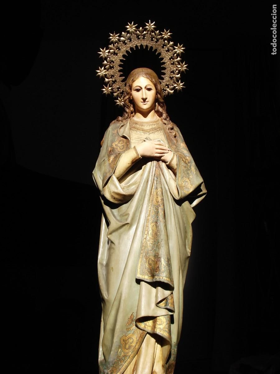 Arte: INMACULADA CONCEPCION SXIX TALLA DE MADERA - Foto 4