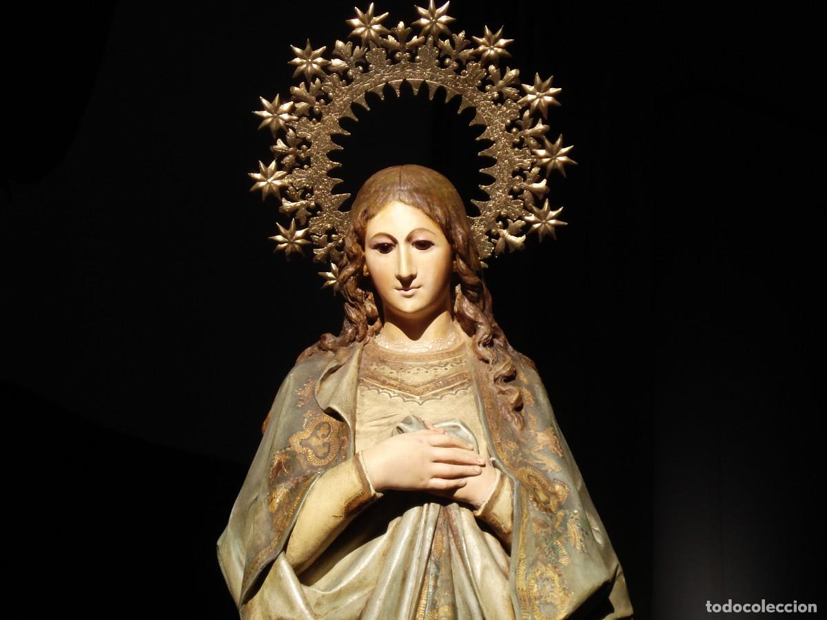 Arte: INMACULADA CONCEPCION SXIX TALLA DE MADERA - Foto 7