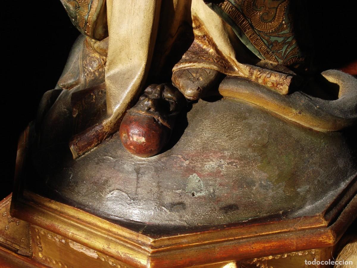 Arte: INMACULADA CONCEPCION SXIX TALLA DE MADERA - Foto 13