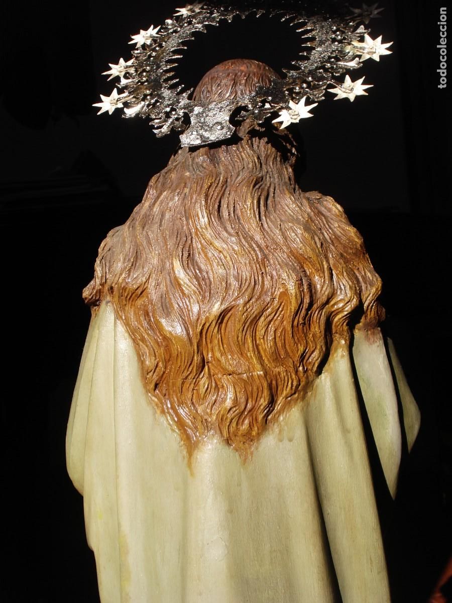 Arte: INMACULADA CONCEPCION SXIX TALLA DE MADERA - Foto 17
