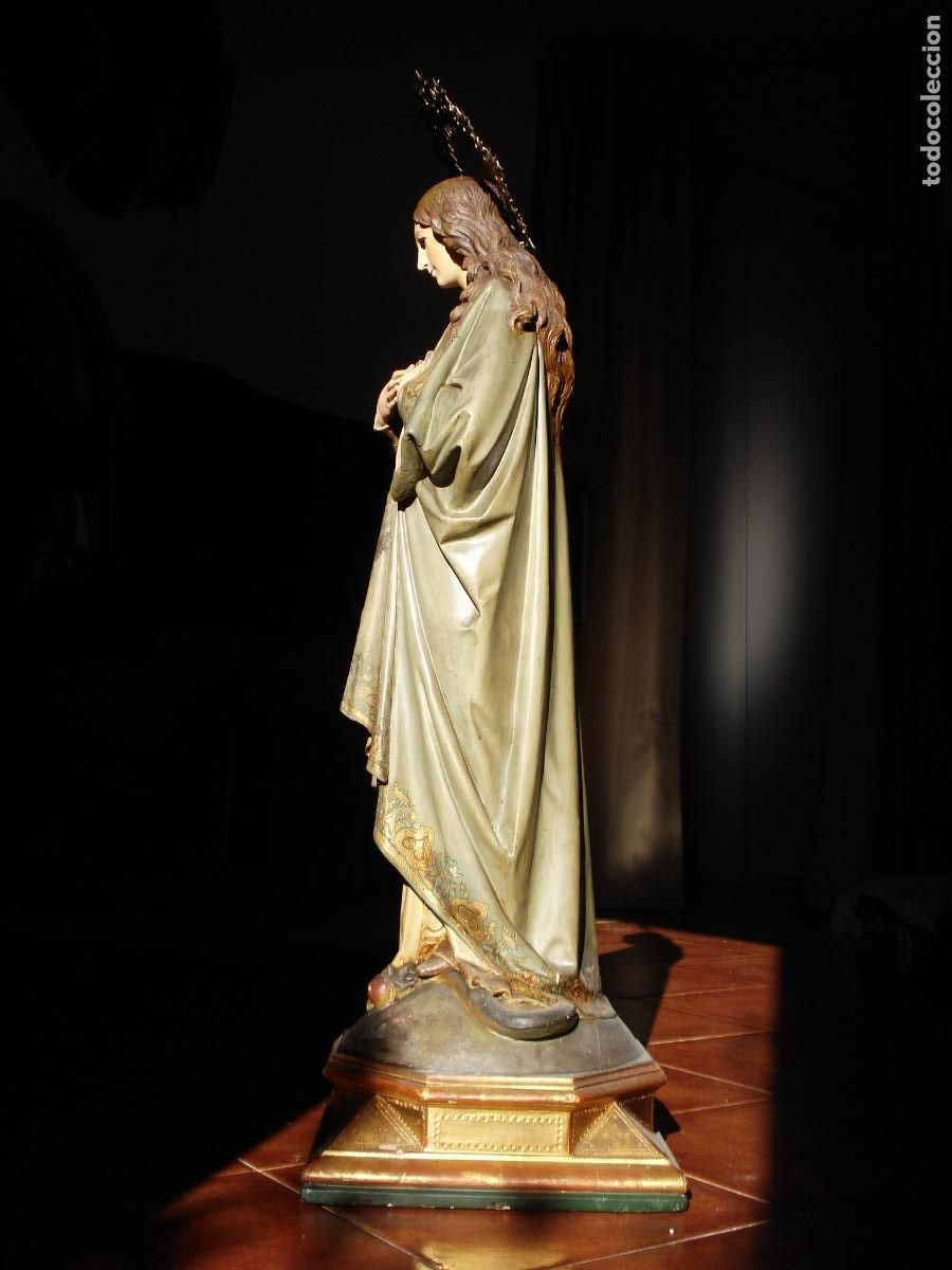 Arte: INMACULADA CONCEPCION SXIX TALLA DE MADERA - Foto 5