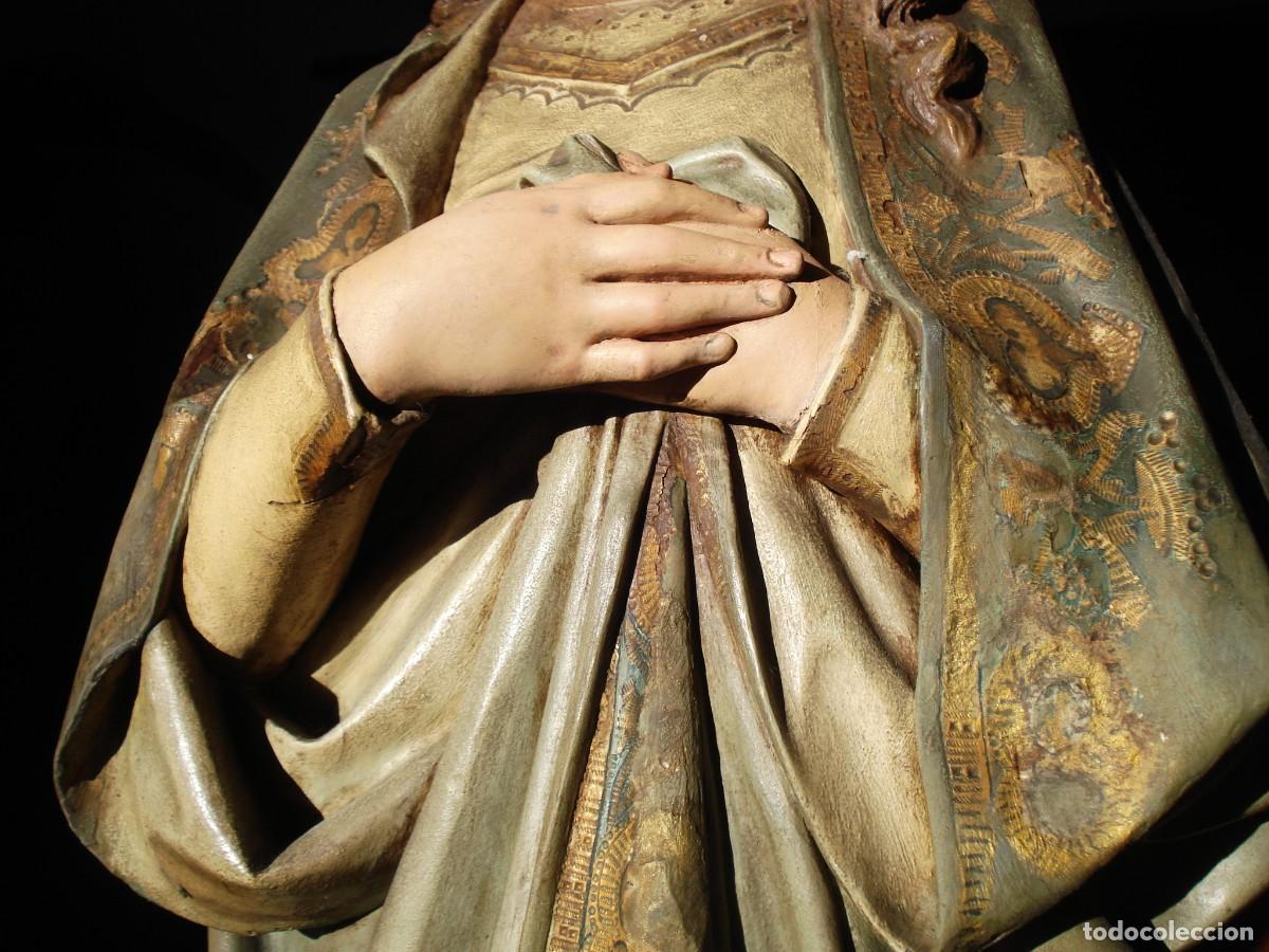 Arte: INMACULADA CONCEPCION SXIX TALLA DE MADERA - Foto 22
