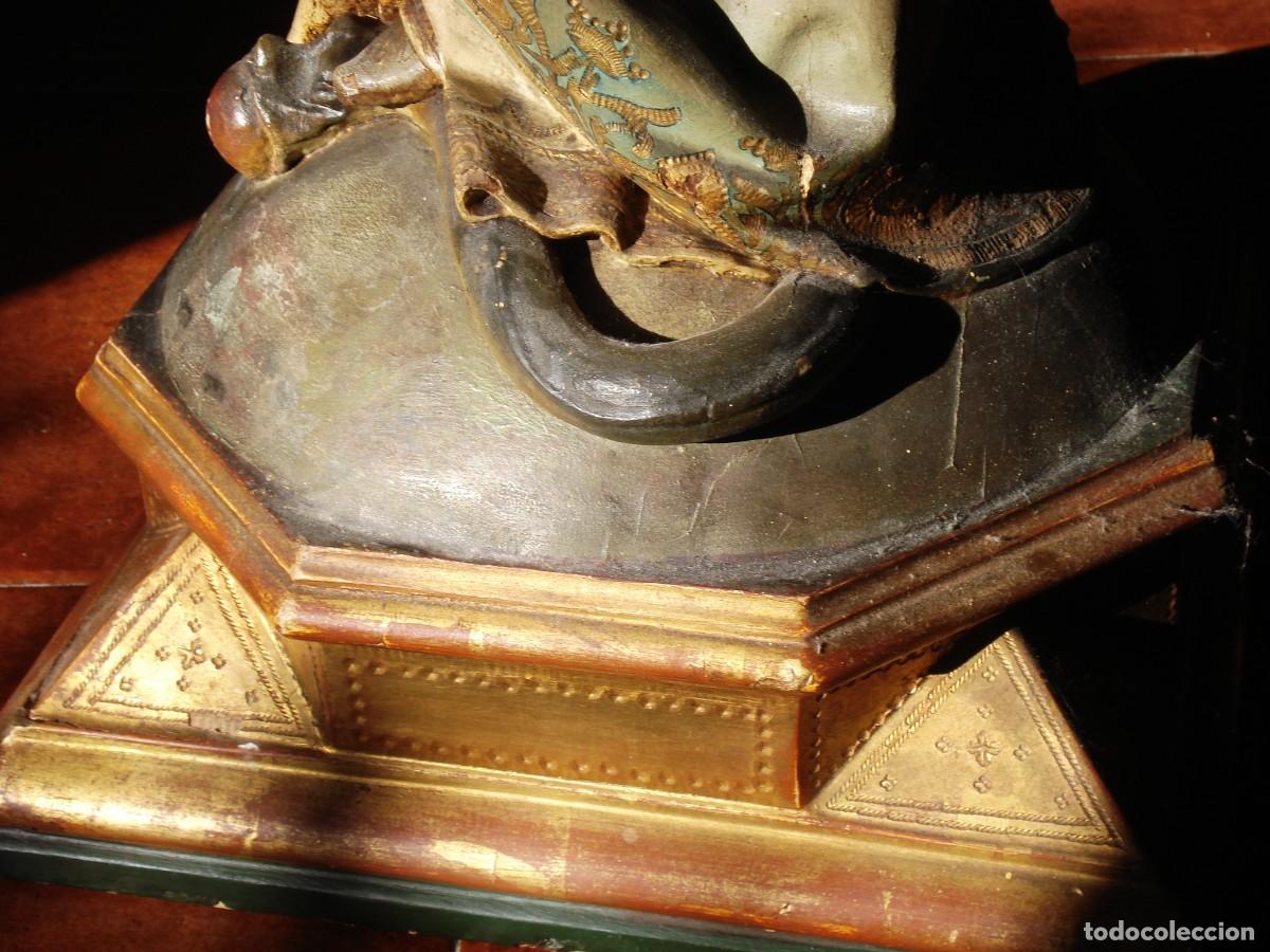 Arte: INMACULADA CONCEPCION SXIX TALLA DE MADERA - Foto 27