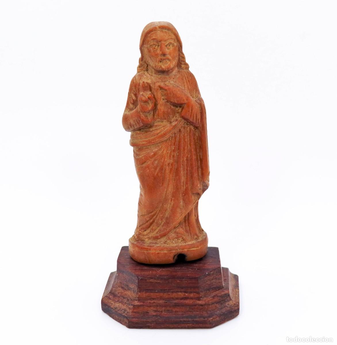Arte: SAGRADO CORAZ&Oacute;N DE JESUS EN MADERA - Foto 1