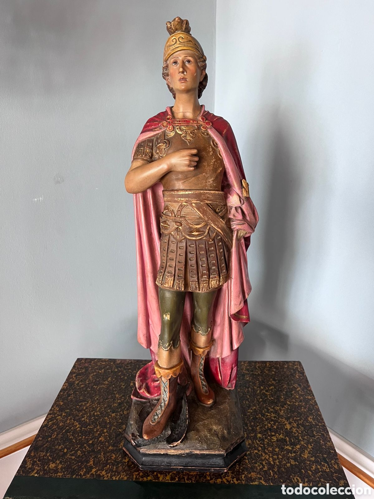 Arte: Talla de Olot San Expedito - Foto 2