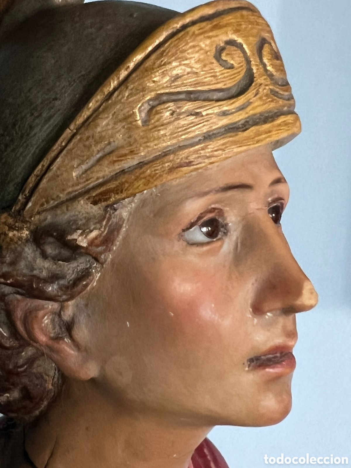 Arte: Talla de Olot San Expedito - Foto 9