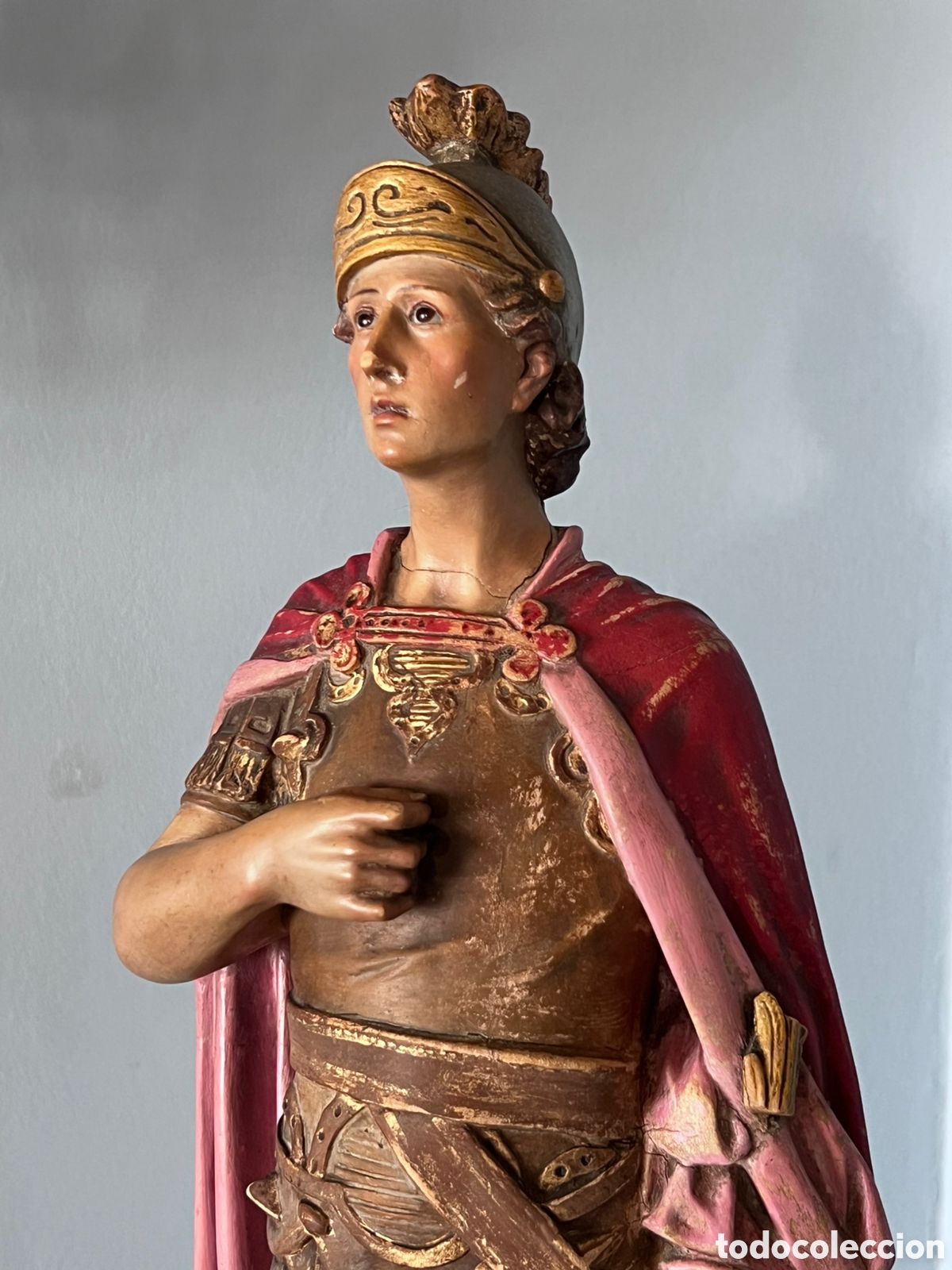 Arte: Talla de Olot San Expedito - Foto 10