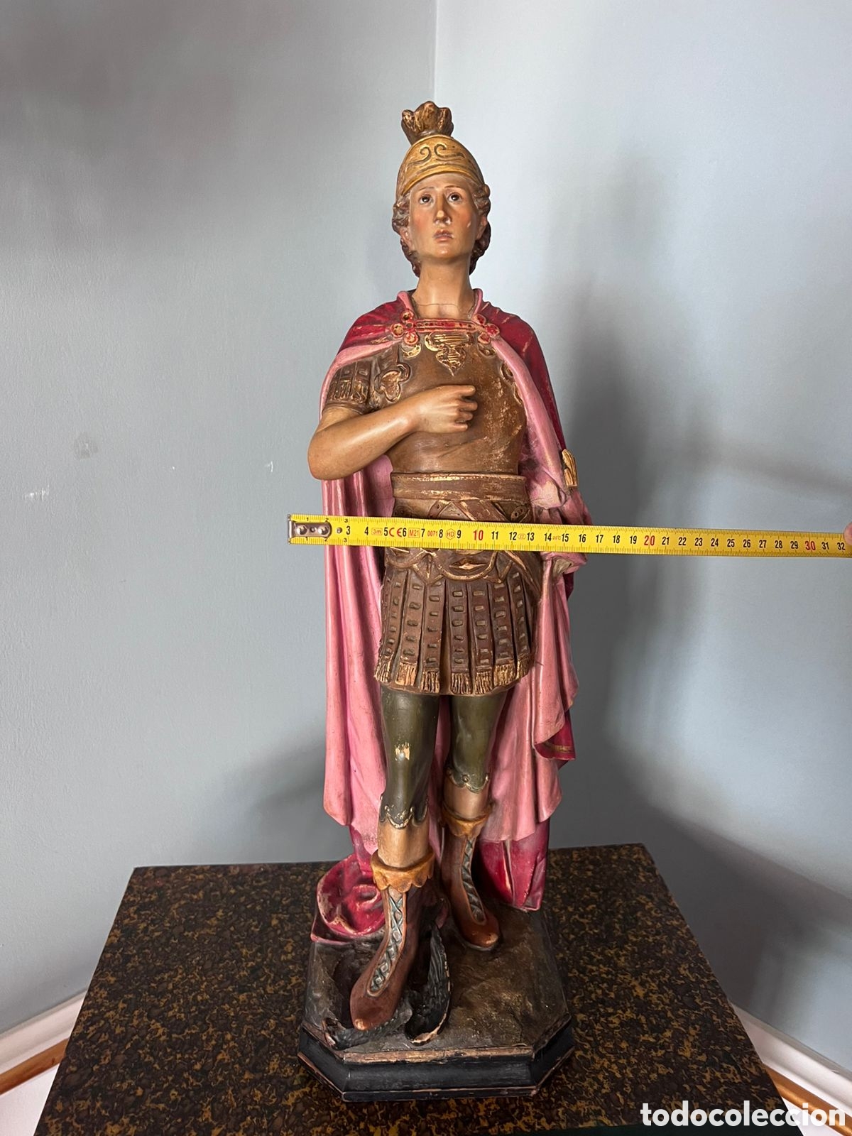 Arte: Talla de Olot San Expedito - Foto 13