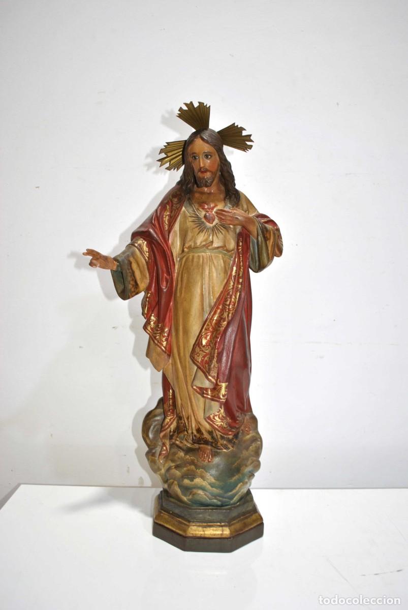 Arte: FIGURA SAGRADO CORAZ&Oacute;N OLOT - Foto 1