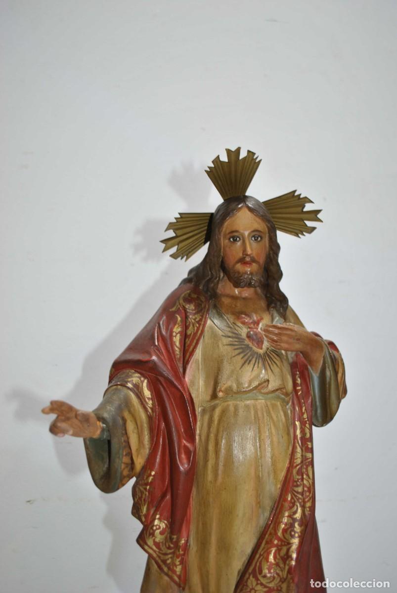 Arte: FIGURA SAGRADO CORAZ&Oacute;N OLOT - Foto 2