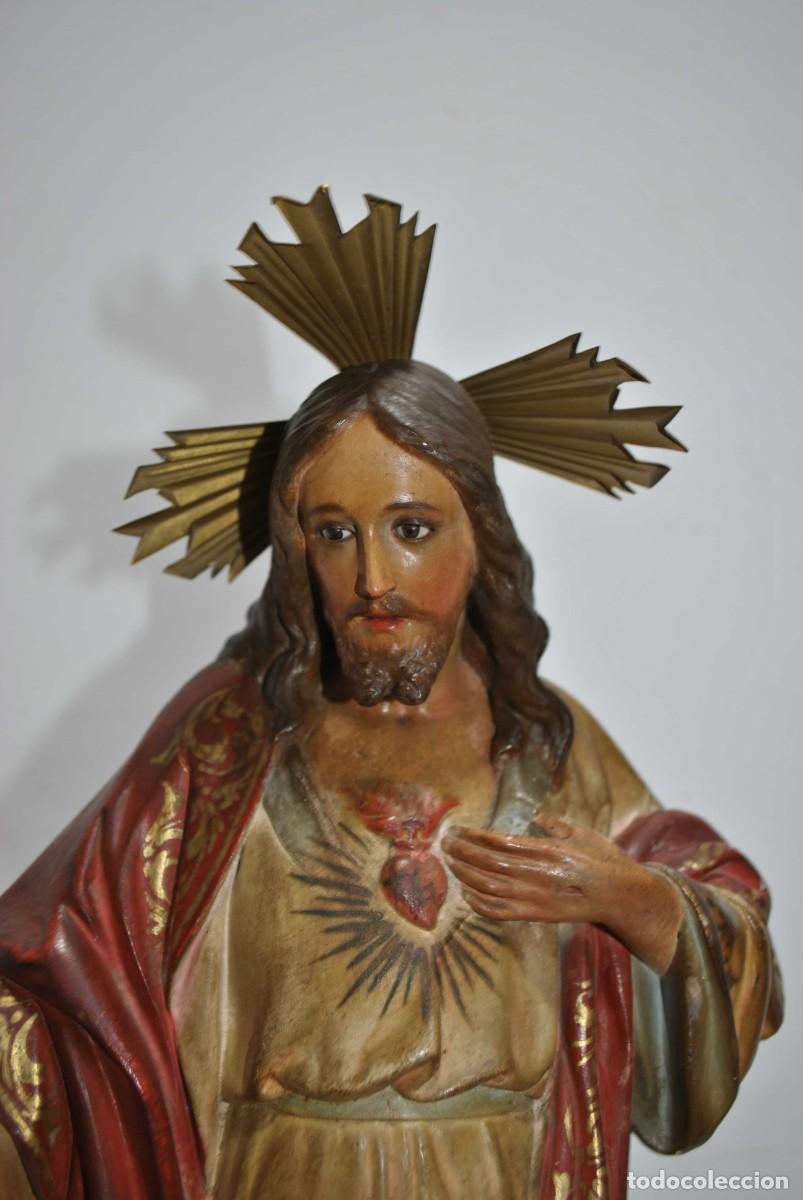 Arte: FIGURA SAGRADO CORAZ&Oacute;N OLOT - Foto 4