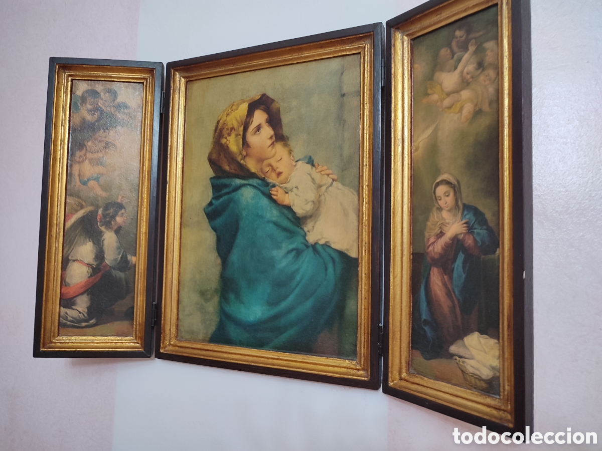 Arte: Tr&iacute;ptico Virgen del Carmen - Foto 2