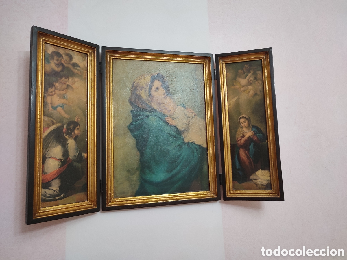 Arte: Tr&iacute;ptico Virgen del Carmen - Foto 4