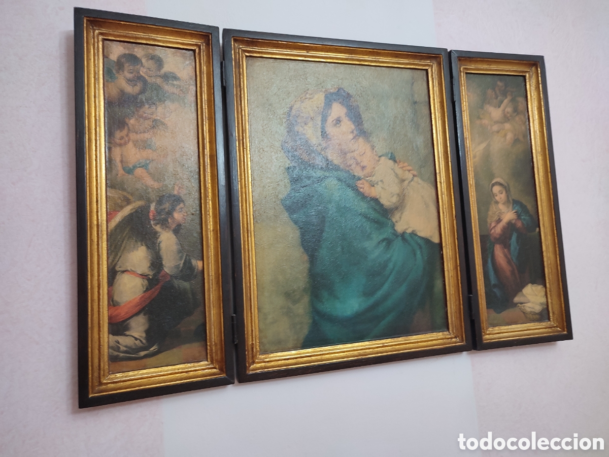 Arte: Tr&iacute;ptico Virgen del Carmen - Foto 5