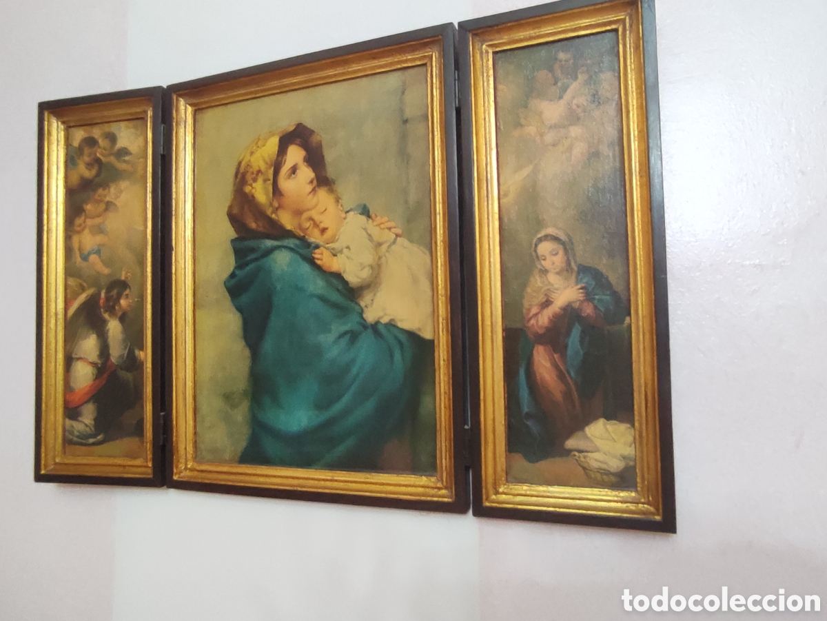 Arte: Tr&iacute;ptico Virgen del Carmen - Foto 1