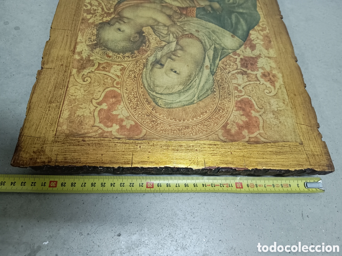 Arte: TABLA RELIGIOSA DE LA VIRGEN - Foto 3