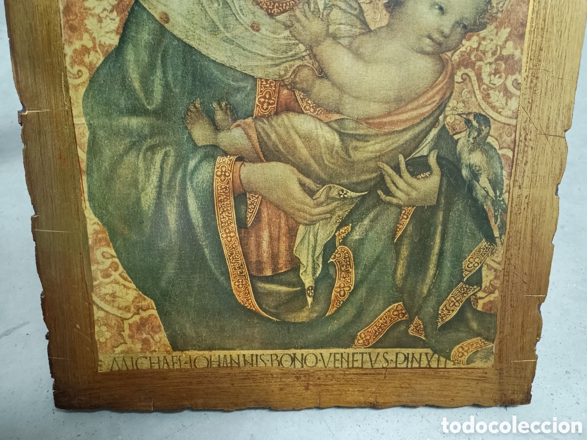 Arte: TABLA RELIGIOSA DE LA VIRGEN - Foto 4